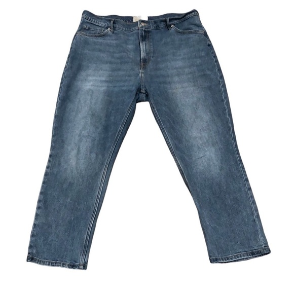 Everlane Denim - Everlane The Original Cheeky Jeans Size 33 Crop Length Medium Blue High Rise